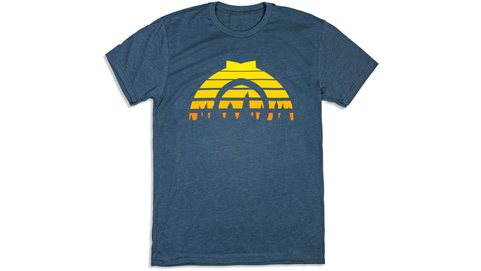 CampSaver Sunset Logo T-Shirt, Indigo, Large, SNST-Logo-IND-Large