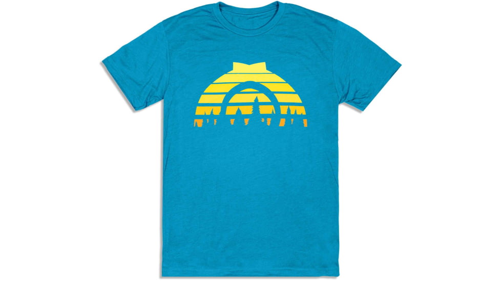 CampSaver Sunset Logo T-Shirt, Teal, X-Large, SNST-Logo-TL-X-Large