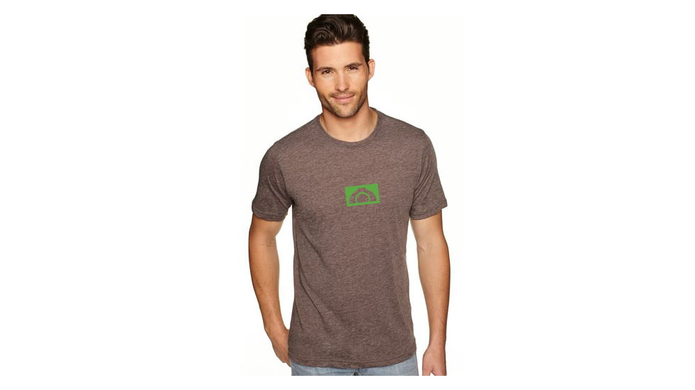 CampSaver Tri-Blend Crew T-shirt-Brown - Mens-Small