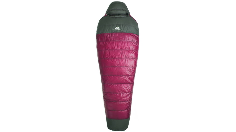 CampSaver Ultralight 35 Womens Sleeping Bag (850 Goose Down)-Sangria-Regular