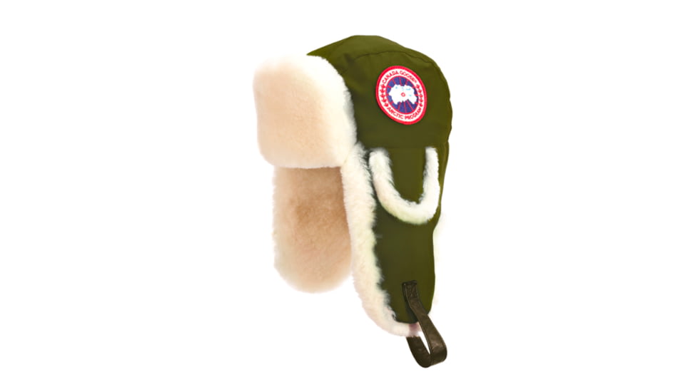 Canada Goose Arctic Tech Shearling Pilot Hat - Men's -Military Green-S/M