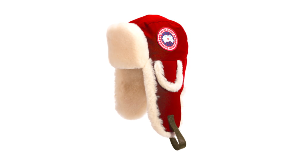 Canada Goose Arctic Tech Shearling Pilot Hat - Men's -Red-S/M
