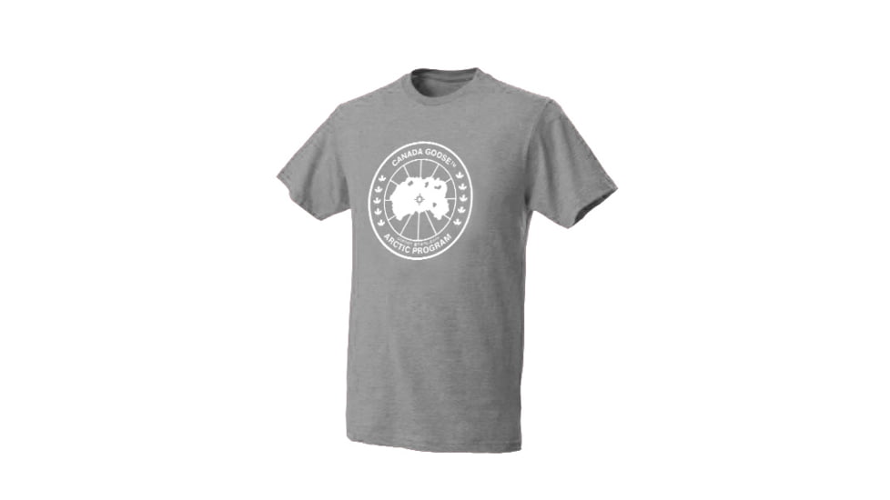 Canada Goose Logo T-Shirt - Men's-Heather Grey-Large