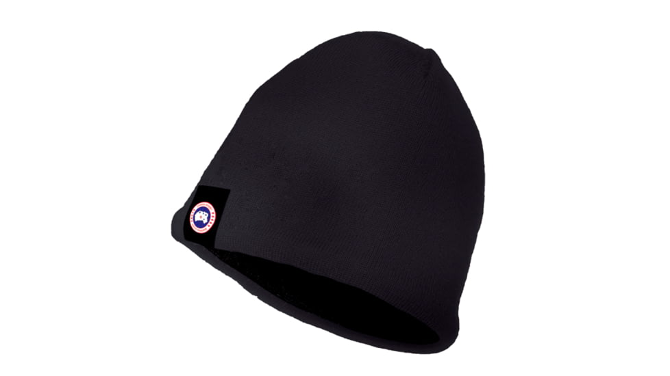 Canada Goose Merino Wool Beanie - Men's-Black