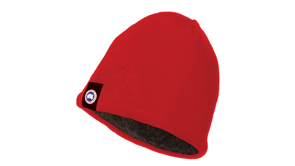 Canada Goose Merino Wool Beanie - Men's-Red