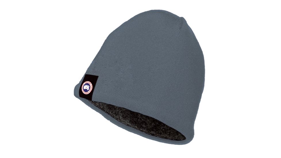 Canada Goose Merino Wool Beanie - Men's-Steel