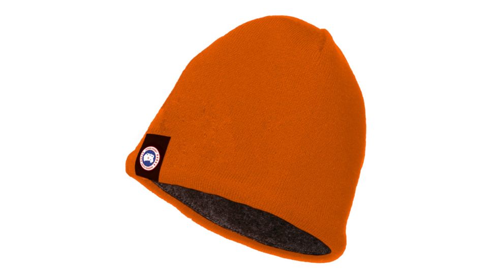 Canada Goose Merino Wool Beanie - Men's-Sunset Orange