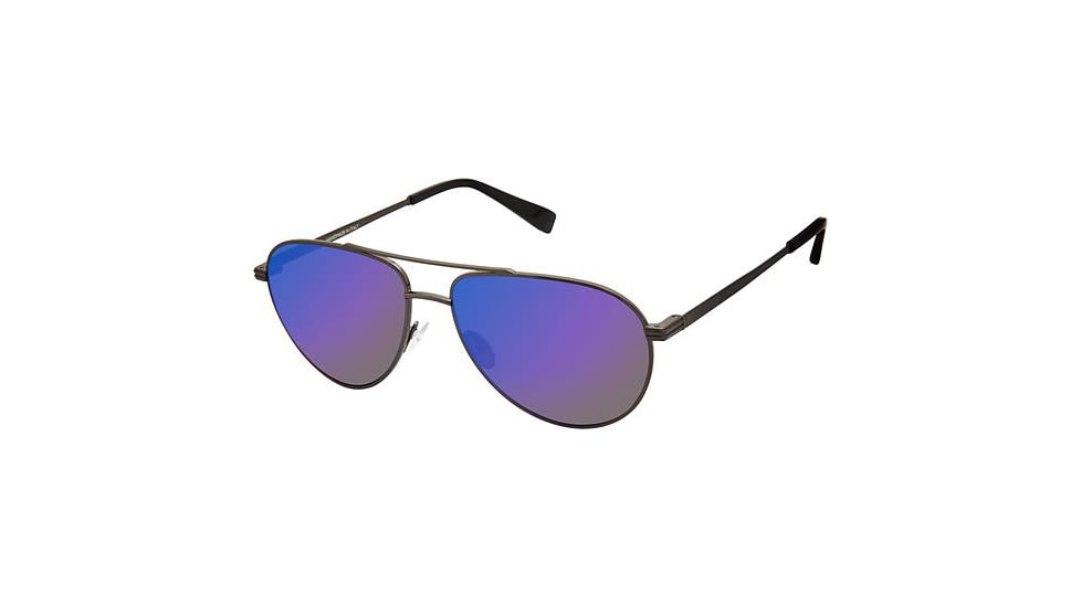 Canali 204 Sunglasses - Frame MATTE GUNMETAL, Lens Color Gun Blue Pz CO20401