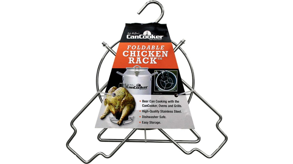 CanCooker Foldable Chicken Rack, Silver, One Size, CKNRK-1501