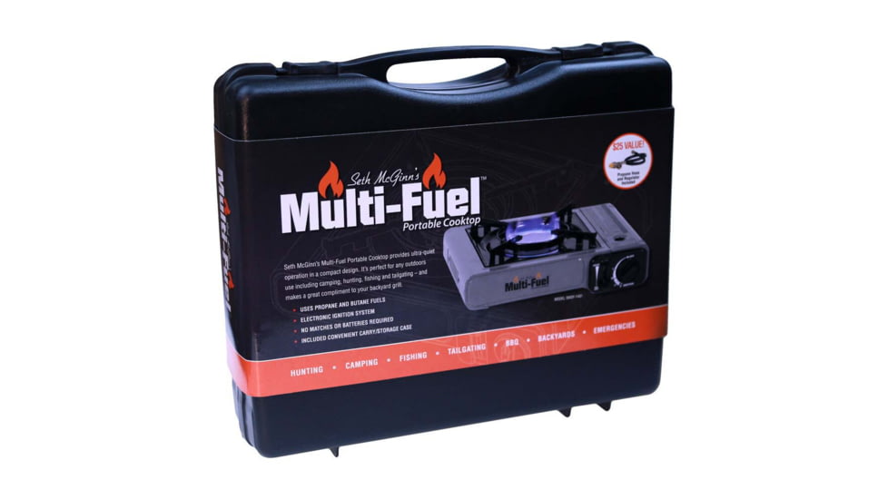 EDEMO CanCooker Multi-Fuel Cooktop, Single Burner, Gray/Black, One Size, SMDF1401, EDEMO2