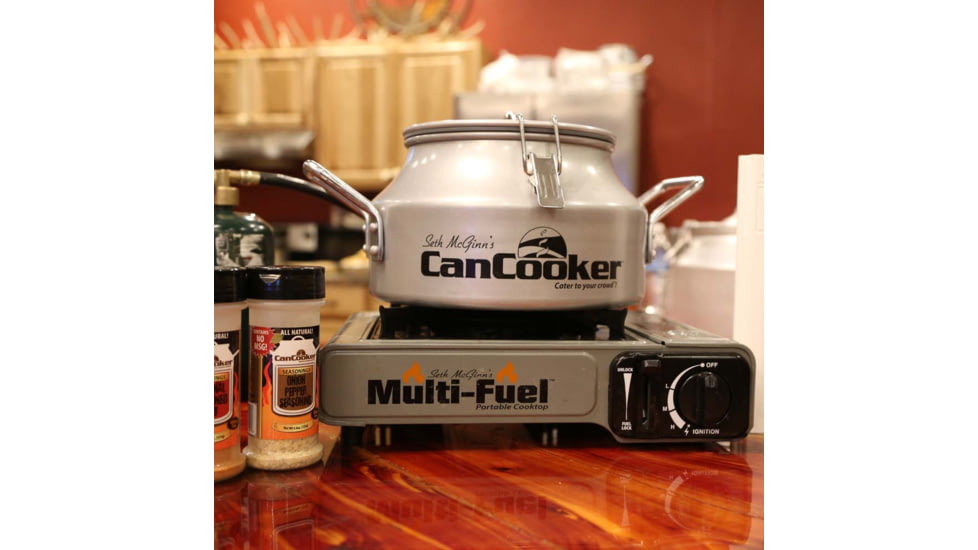 EDEMO CanCooker Multi-Fuel Cooktop, Single Burner, Gray/Black, One Size, SMDF1401, EDEMO2