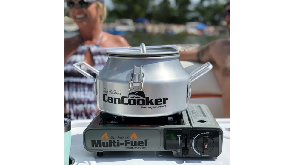 EDEMO CanCooker Multi-Fuel Cooktop, Single Burner, Gray/Black, One Size, SMDF1401, EDEMO2