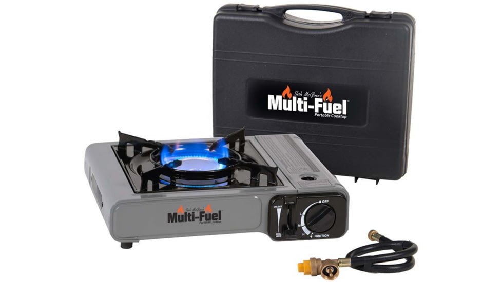 USED CanCooker Multi-Fuel Cooktop, Single Burner, Gray/Black, One Size, SMDF1401, EDEMO1