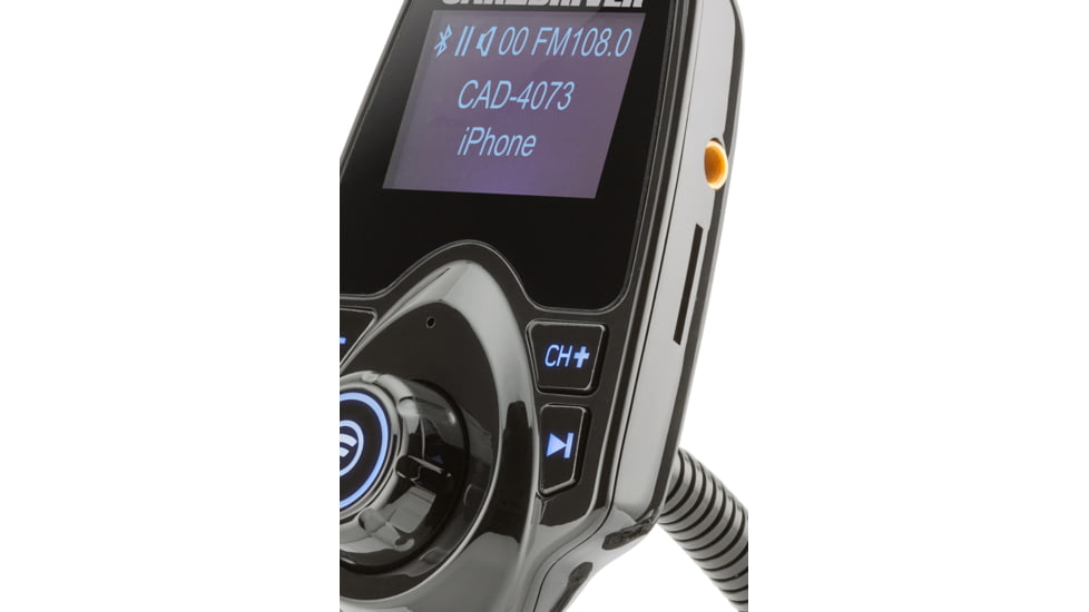 Car and Driver Bluetooth FM Transmitter with Dual USB Port, CAD-4073BK