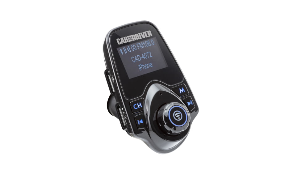Car and Driver Bluetooth Transmitter with Dual USB Port, CAD-4072BK