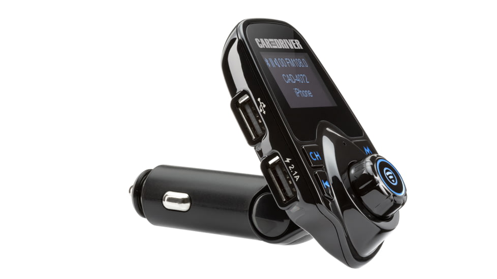 Car and Driver Bluetooth Transmitter with Dual USB Port, CAD-4072BK