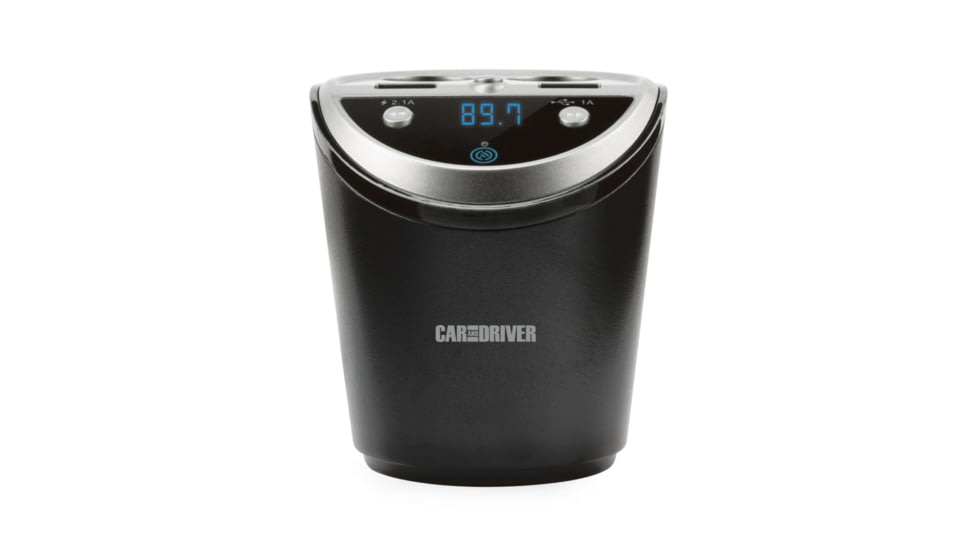 Car and Driver Power Cup W/ Dual Socket/USB and Bluetooth FM Transmitter, CAD-4057