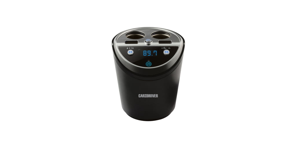 Car and Driver Power Cup W/ Dual Socket/USB and Bluetooth FM Transmitter, CAD-4057