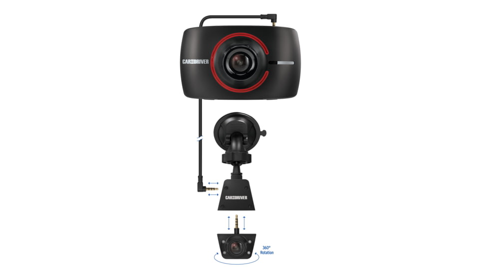 Car and Driver Road Patrol Touch Duo Dash Cam, CAD-ZX1002