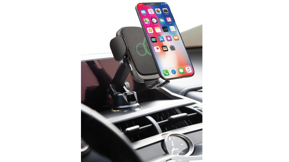 Car and Driver Wireless Charging Kit with Auto-Adjusting Mount, CAD-9905