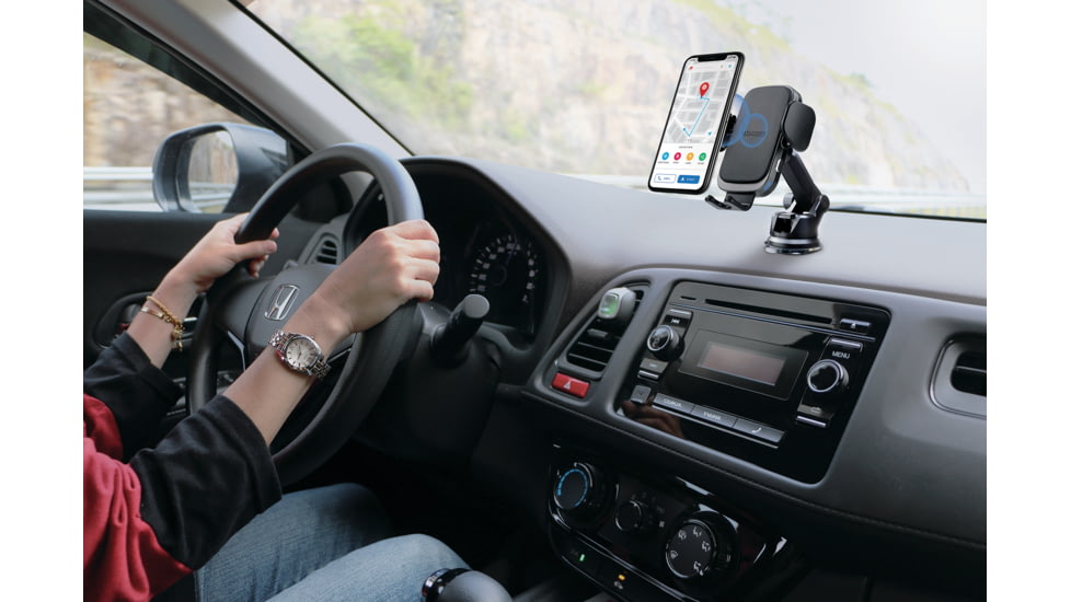 Car and Driver Wireless Charging Kit with Auto-Adjusting Mount, CAD-9905