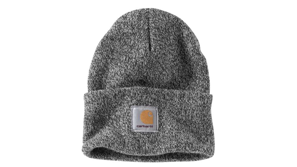 Carhartt Acrylic Watch Hat for Mens, Black/White, One Size Fits All A18-019-OFA