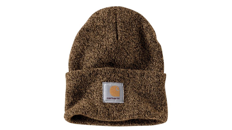 Carhartt Acrylic Watch Hat for Mens, Dark Brown/Sandstone, One Size Fits All A18-247-OFA