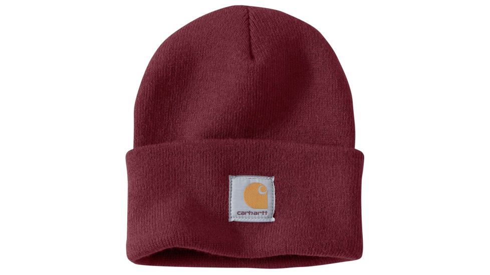 Carhartt Acrylic Watch Hat for Mens, Port, One Size Fits All A18-PRT-OFA