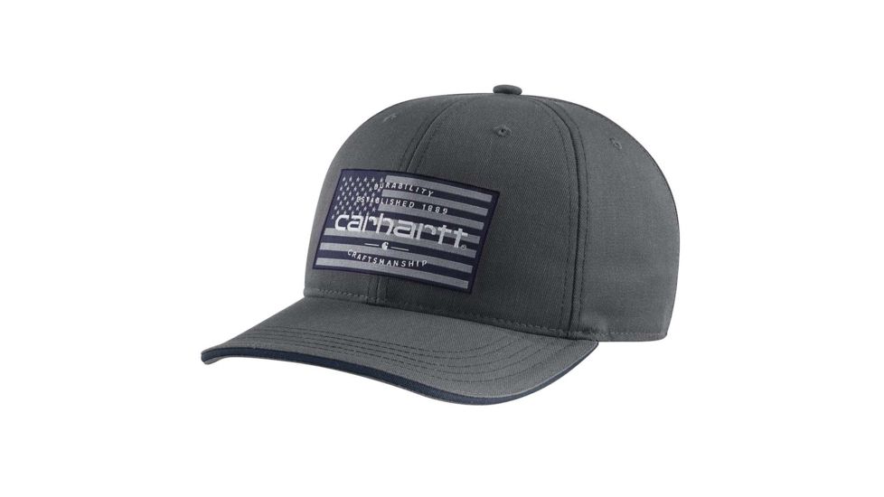 Carhartt American Flag Cap - Mens, Shadow, OSFA, 103524-029-OFA-