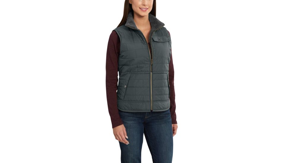 Carhartt Amoret Sherpa Lined Vest for Womens, Elm, Extra Small/Regular 102750-305-REG-XS