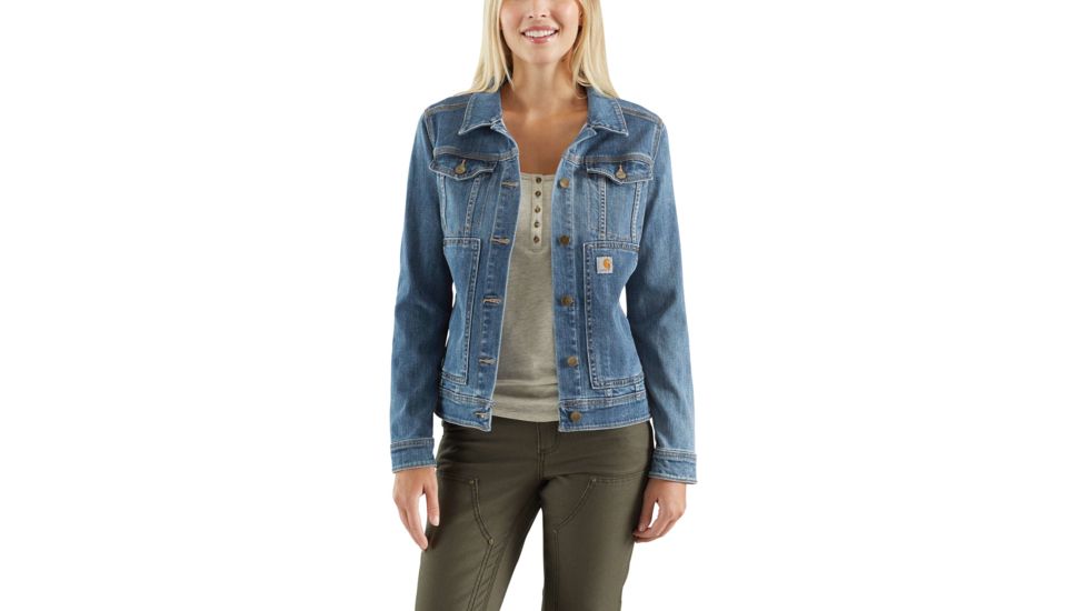 Carhartt Benson Denim Jacket - Womens, Stonewash, XS-REG 102970-414-REG-XS