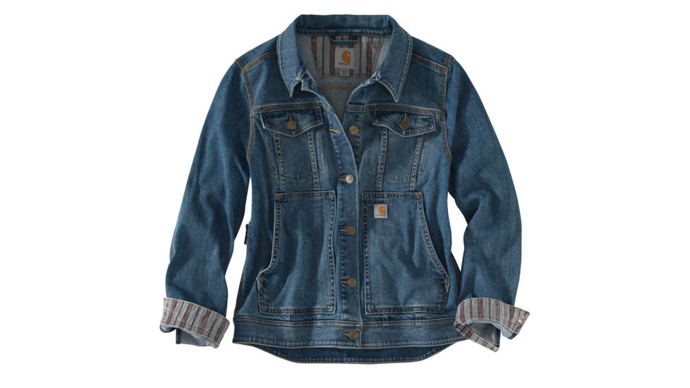 Carhartt Benson Denim Jacket - Womens, Stonewash, XS-REG 102970-414-REG-XS