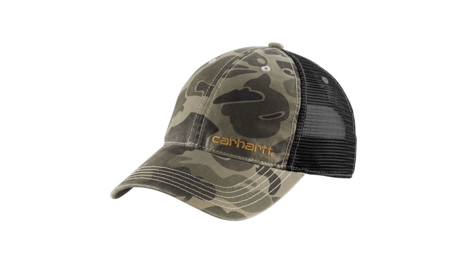Carhartt Brandt Camo Mesh Back Cap - Mens, Burnt Olive Camo, One Size 101194-379-OFA