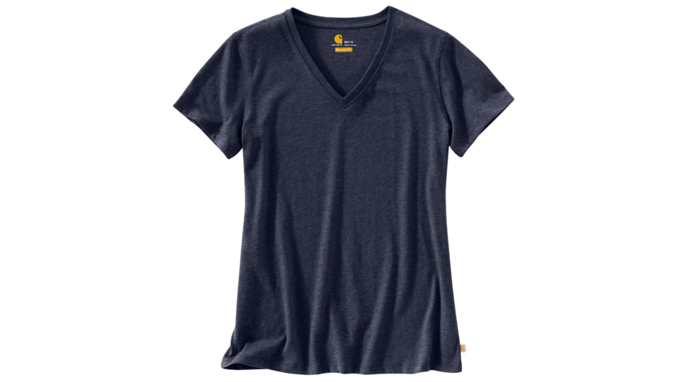 Carhartt Lockhart Short Sleeve V-Neck T-Shirt - Women's, Dark Indigo Heather, XL-REG, 102452-462-REG-XL