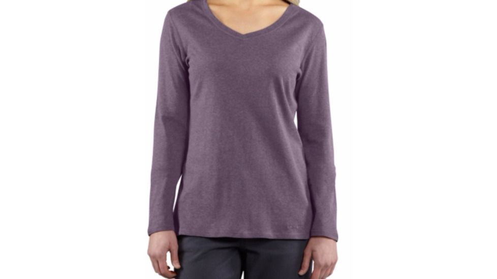 Calumet Long Sleeve V-Neck T-Shirt - Womens-Purple Sage Heather-Medium