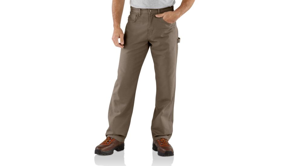 Carhartt Canvas Carpenter Jean for Mens, Mushroom, 30/30 B159-MUS-30-30