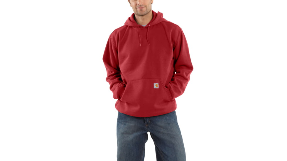 Carhartt Midweight Hooded Pullover Sweatshirt - Men's, Dark Crimson, Small/Regular, K121-608-REG-SML