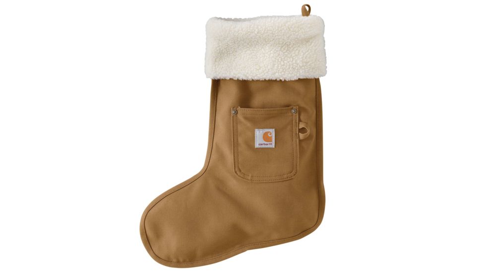 Carhartt Christmas Stocking for Mens, Carhartt Brown, One Size Fits All 102301-211-OFA