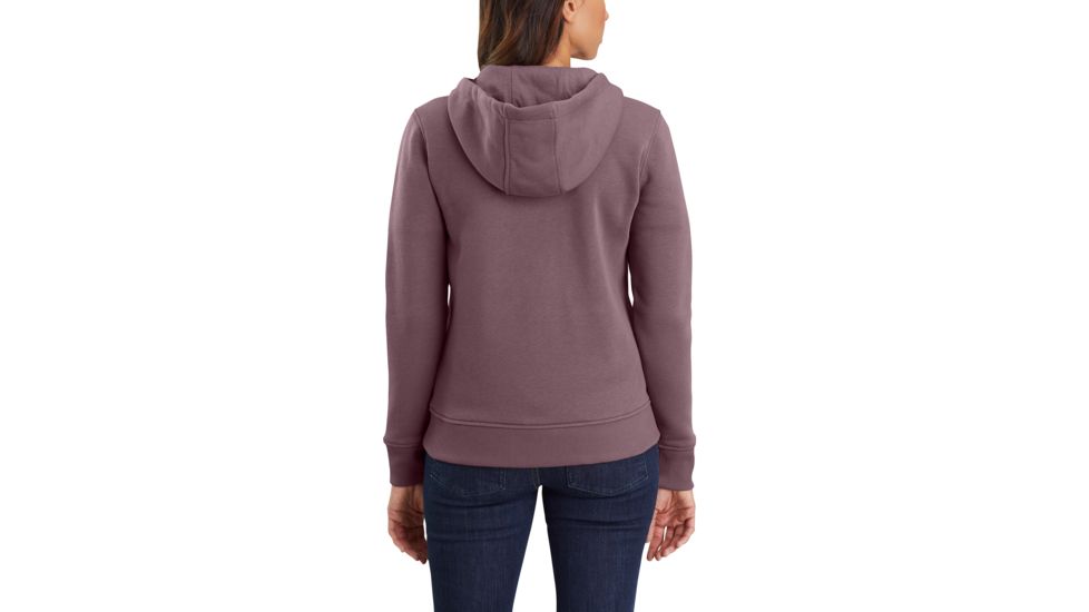 Carhartt Clarksburg Full Zip Grphc Hooded Swtshrt - Womens, Flint, Large, 104041-V06-REG-L