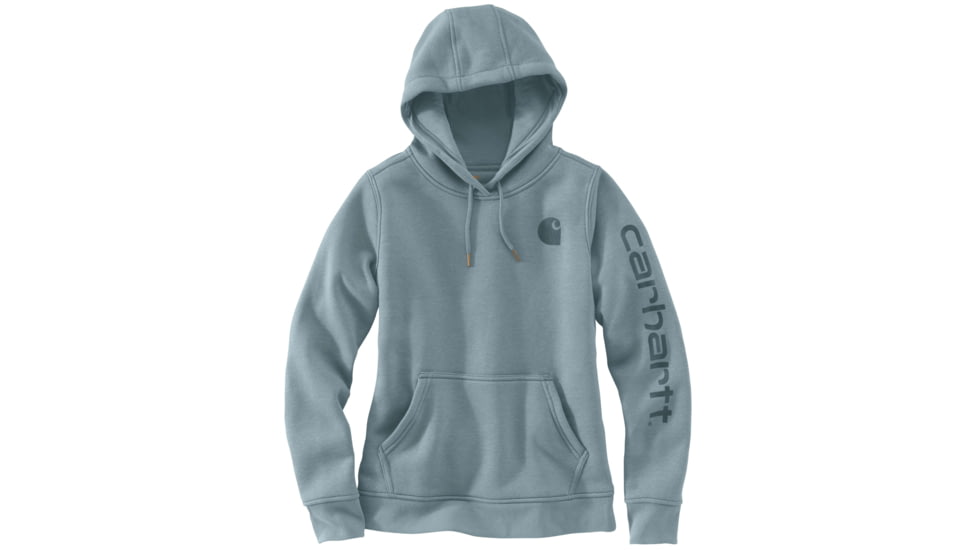 Carhartt Clarksburg Graphic Sleeve Pullover Swt - Womens, Sky Gray Heather, XS-REG 102791-455-REG-XS