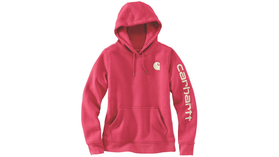 Carhartt Clarksburg Graphic Sleeve Pullover Swt - Womens, Cranberry Heather, L-REG 102791-623-REG-L