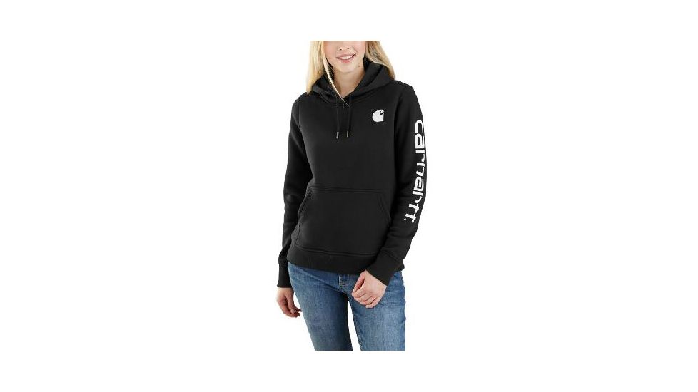 Carhartt Clarksburg Graphic Sleeve Pullover Swt - Womens, Black, S-REG, 102791-001-REG-S
