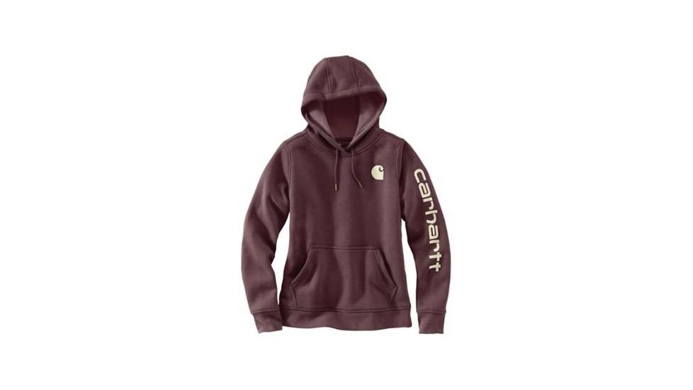 Carhartt Clarksburg Graphic Sleeve Pullover Swt - Womens, Fudge Heather, M-REG, 102791-518-REG-M