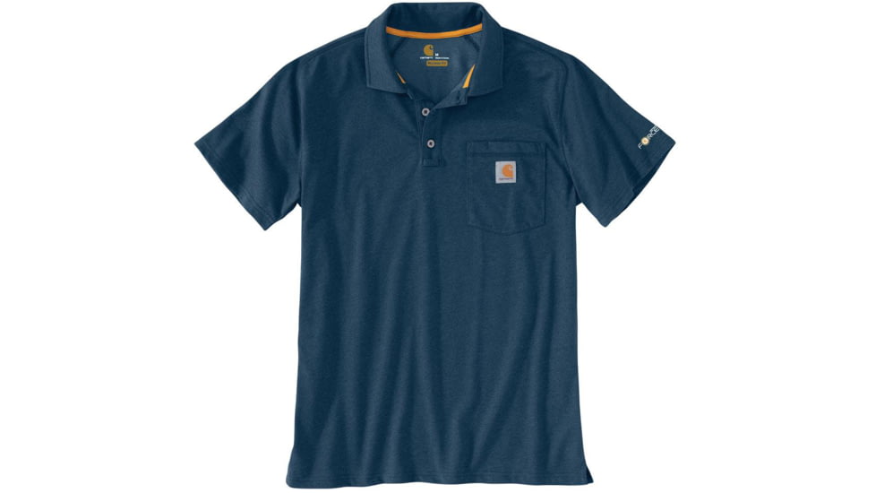 Carhartt Cotton Delmont Pocket Polo - Mens, Light Huron Heather, Medium, Regular, 103569-446-REG-M
