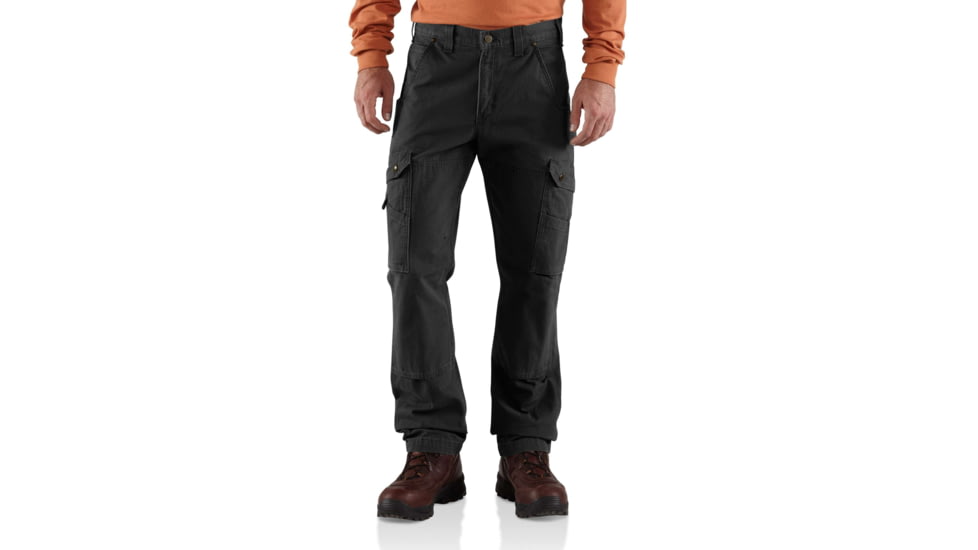 Carhartt Cotton Ripstop Relaxed Fit Work Pant-Mens, Black, 40-36, B342-BLK-36-40