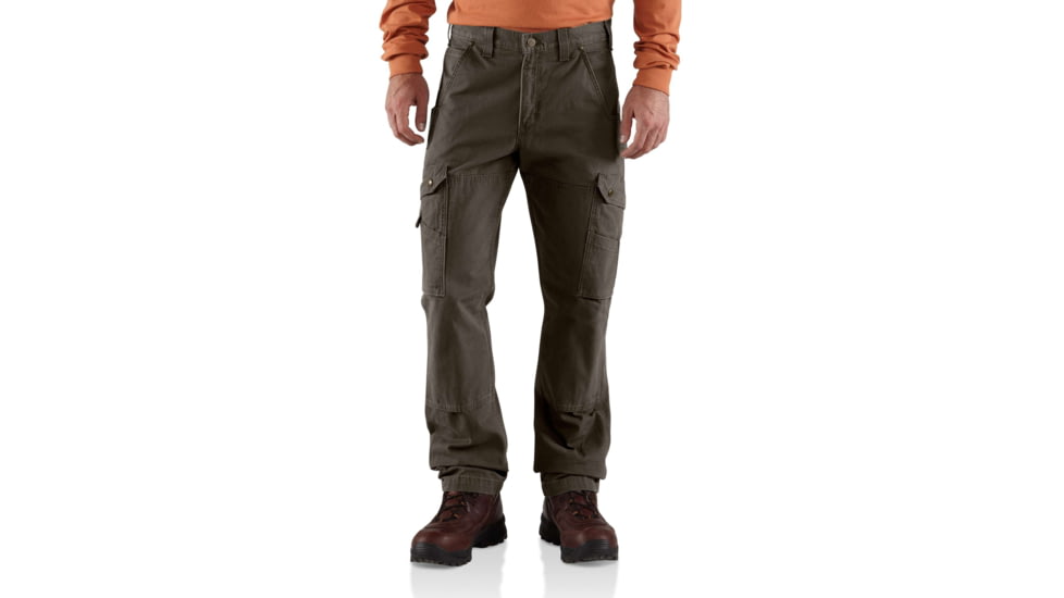 Carhartt Cotton Ripstop Relaxed Fit Work Pant-Mens, Dark Coffee, 35-36, B342-DFE-36-35