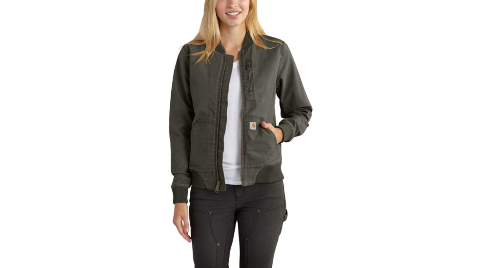 Carhartt Crawford Bomber Jacket - Women's, Olive, 2XL, Regular, 102524-307-REG-XXL