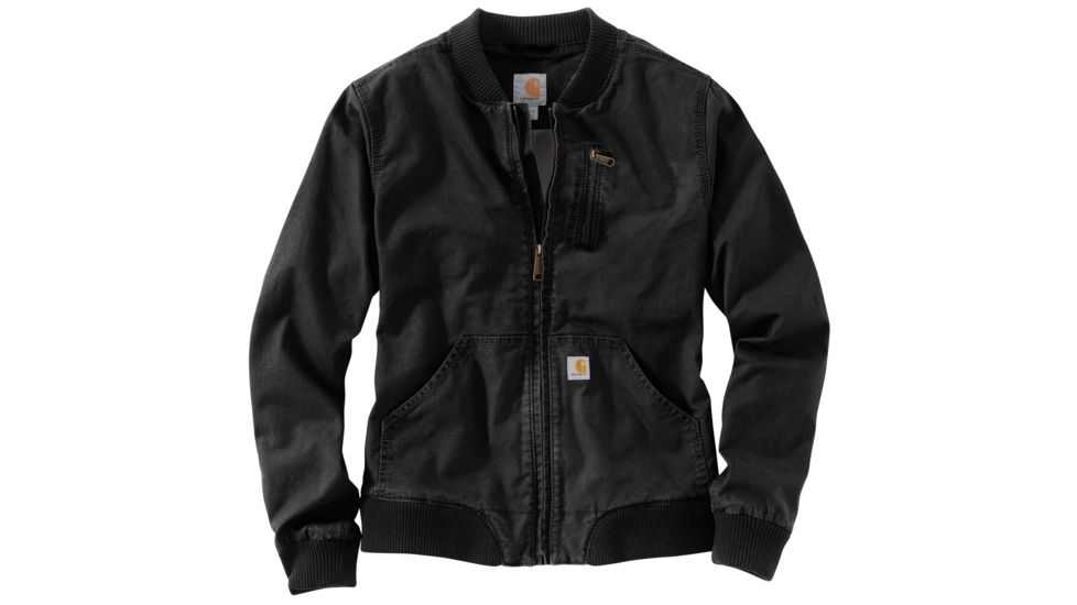Carhartt Crawford Bomber Jacket - Women's, Black, Extra Large, Regular, 102524-001-REG-XL
