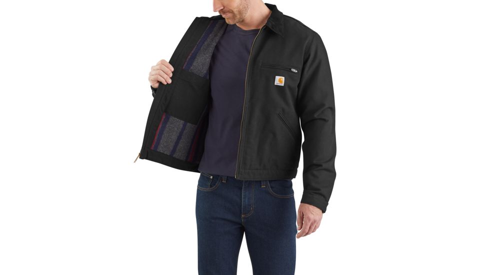 Carhartt Detroit Jacket - Mens, Black, Extra Large, 103828-BLK-REG-XL