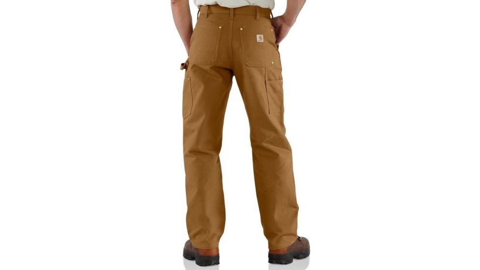 Carhartt Double-Front Work Dungaree - Mens, Carhartt Brown, 32 Inseam, 30 Waist, B01-BRN-32-30